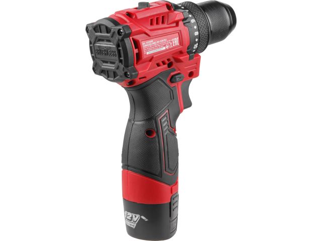 Аккум. дрель-шуруповерт WORTEX LX BD 1220 DLi 12В, 30 Нм, 2*1.5 Ач, патрон 10 мм, бесщёт. (12 В, БЕСЩЁТ.ДВИГ., с 2х1.5 Ач акб, НЕ подходит к