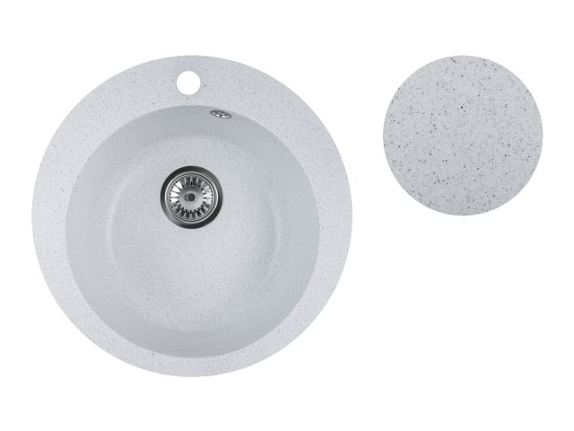 Мойка кухонная из искусственного камня POINT олово 495х495 мм, AV Engineering
