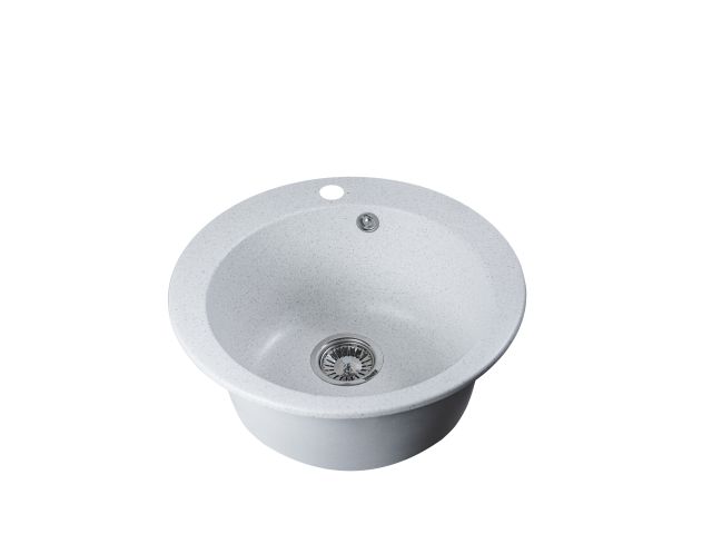 Мойка кухонная из искусственного камня POINT олово 495х495 мм, AV Engineering