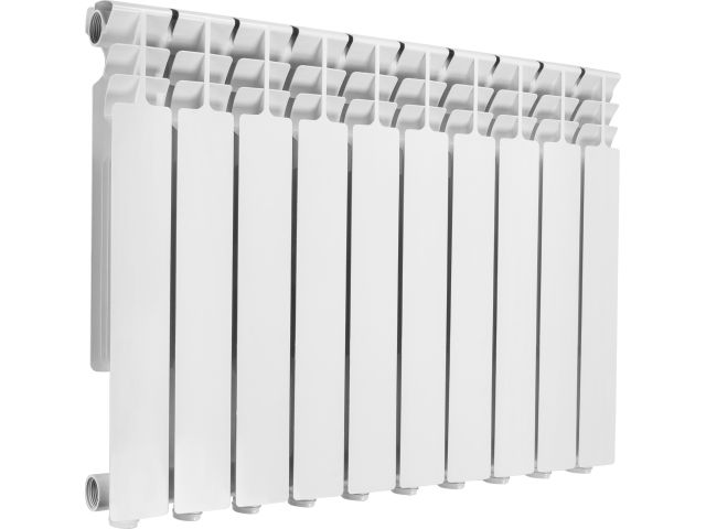 Радиатор алюминиевый 500/80, 10 секций, серия Витебск, AV Engineering (Вес 10,3 кг, теплоотдача 1760 Вт)