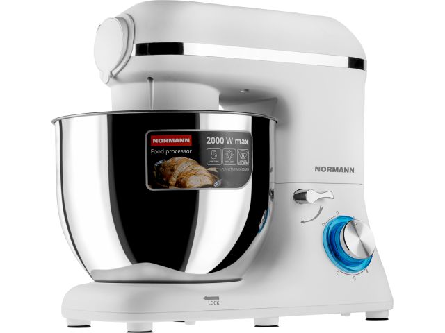 Кухонный комбайн NORMANN AFP-961 (ОТГРУЗКА ТОЛЬКО ПО ЭТН/ЭТТН | 2000 Вт; регул.скор.; 5 функций; чаша миксера 7 л; чаша блендера 1,5 л)