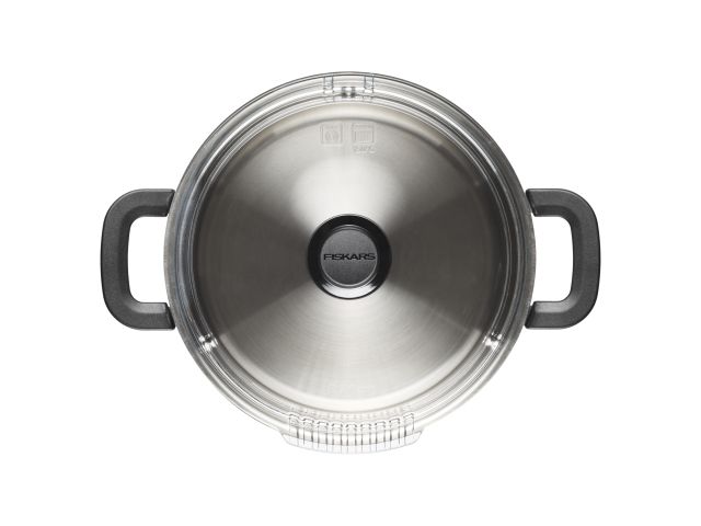 Кастрюля стальная 5л с крышкой Functional Form Fiskars