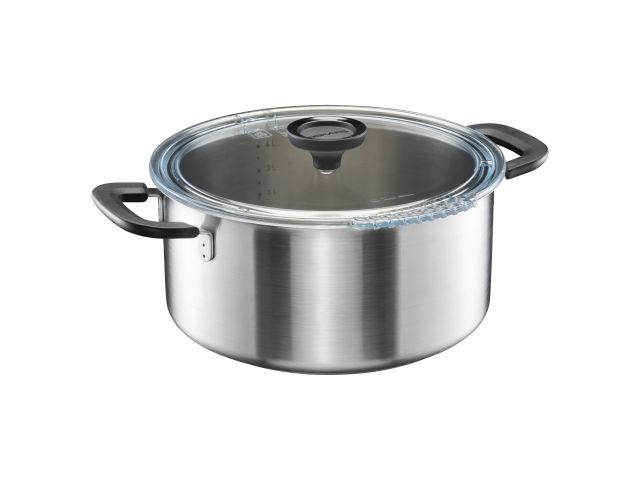 Кастрюля стальная 5л с крышкой Functional Form Fiskars