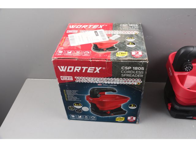 Аккум. разбрасыватель WORTEX CSP 1805 в кор. ALL1 XLT SOLO в кор. 18 В, шир. 5м, конт. 3 л. уценен