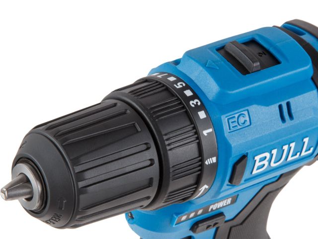 Аккум. дрель-шуруповерт BULL SR 1203 в чем. БЕСЩЕТ., 12 В, 37 Н*м, 2*2 А*ч акб, БЗП 10 мм (шурупы до 8 мм)