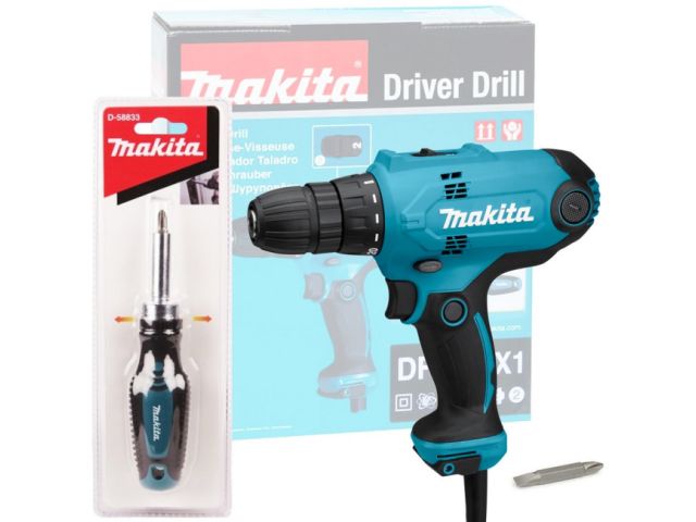 Дрель-шуруповерт MAKITA DF0300X1 в кор. + Отвертка D-58833 (ОТГРУЗКА ТОЛЬКО ПО ЭТН/ЭТТН |)