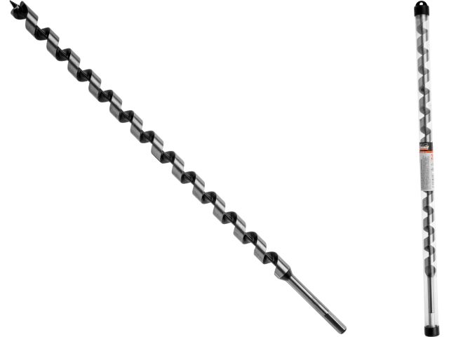 Сверло по дереву спиральное 12x600мм GEPARD (шнековое, винтовое, спираль Левиса)
