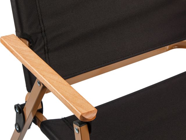 Кресло складное (садовое), бежевый/черный, ARIZONE (Материал каркаса: сталь.)