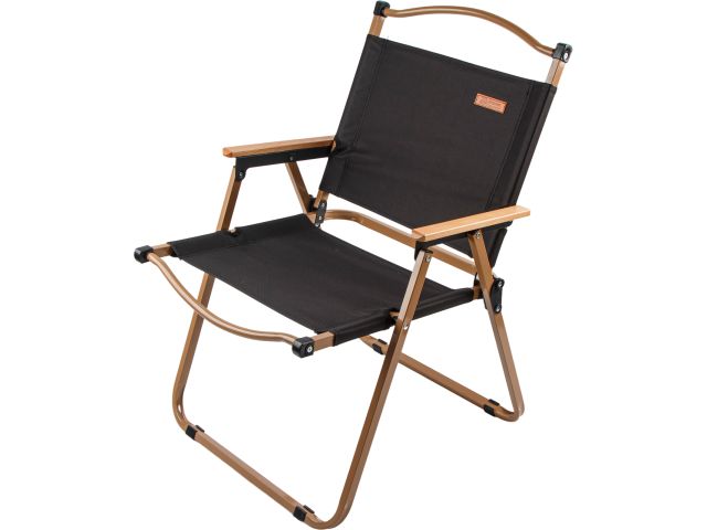 Кресло складное (садовое), бежевый/черный, ARIZONE (Материал каркаса: сталь.)