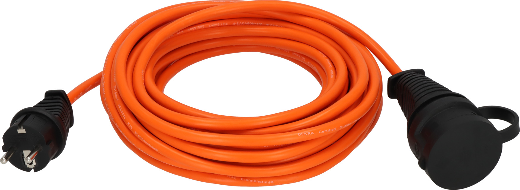 Удлинитель-шнур 10м (1 роз., 3.3кВт, с/з, ПВС) Brennenstuhl Comfort-Line