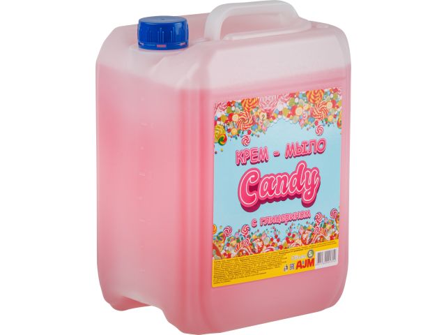 Крем-мыло жидкое для рук "CANDY" 5 л AJM (мультифрукт, с глицерином)