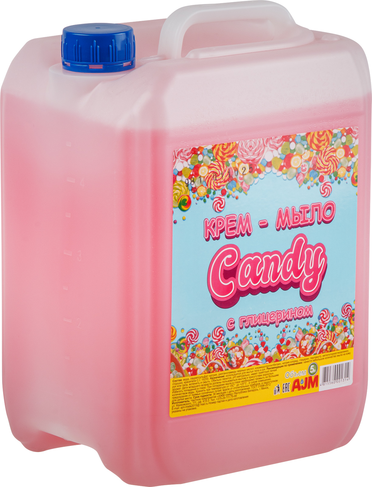 Крем-мыло жидкое для рук «CANDY» 5 л AJM