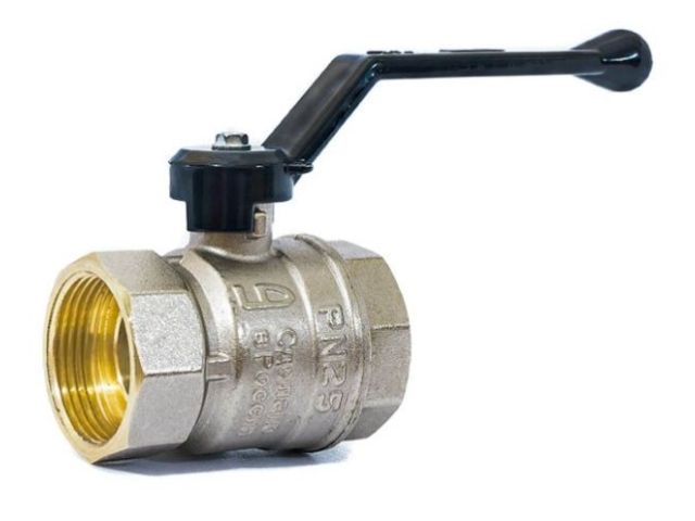 Кран шаровый 1 1/2" вн.-вн. ручка PN25, LD