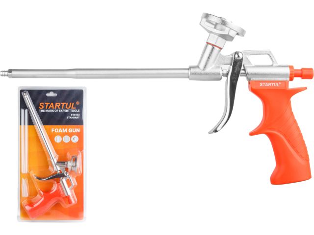 Пистолет для монтажной пены STARTUL STANDART (ST4153) (в комплекте 4 насадки)