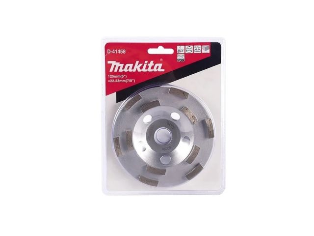 Алмазная чашка 125х22,23 мм для грубой обработки двурядная"Эконом" MAKITA