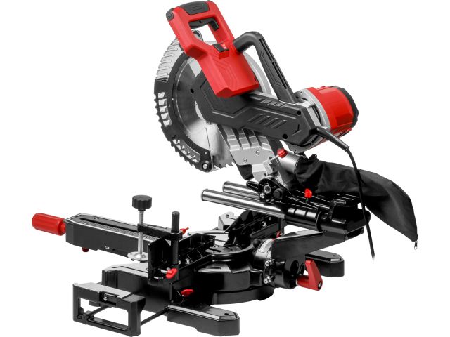 Торцовочная пила WORTEX MS 2518-1 LO в кор. 1800 Вт, 255 мм, 5000 об, глуб. до 85 мм, шир. до 320 мм (1800 Вт, 255 мм, 0°x90°: 320x85 мм, те