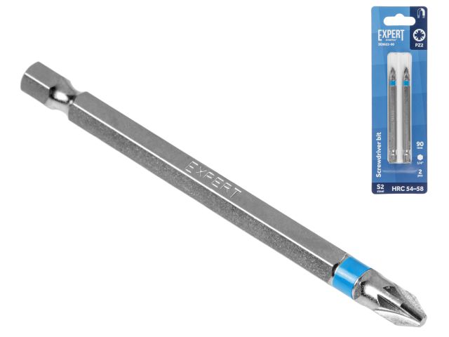 Насадка крестообразная PZ2 90мм 2шт EXPERT STARTUL (SE8622-90) (бита Pozidrive магнитная)