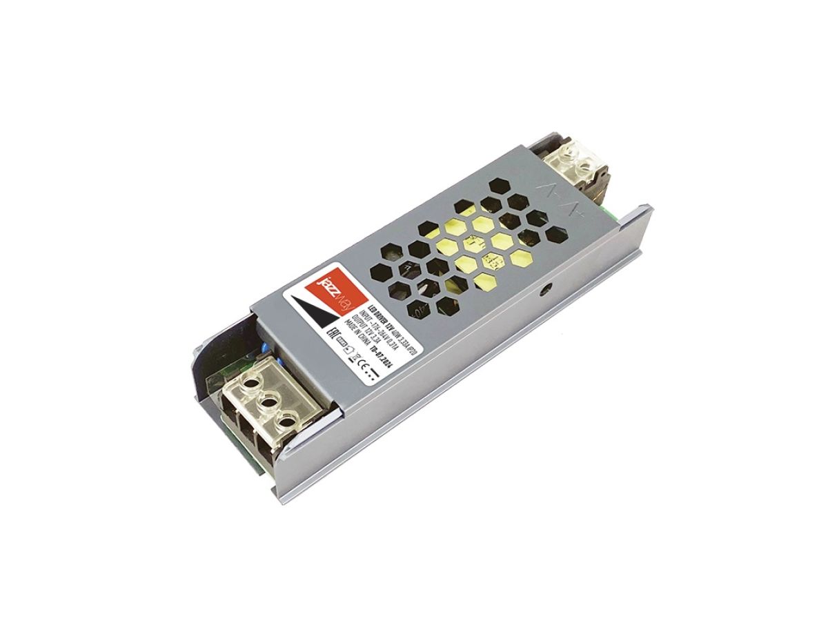 Драйвер LED DRIVER для ленты светодиод.12V, 40W, 3,33A, IP20 Jazzway