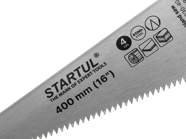 Ножовка по дер. 400мм 4 TPI STARTUL STANDART (ST4030-40) (Крупный зуб)