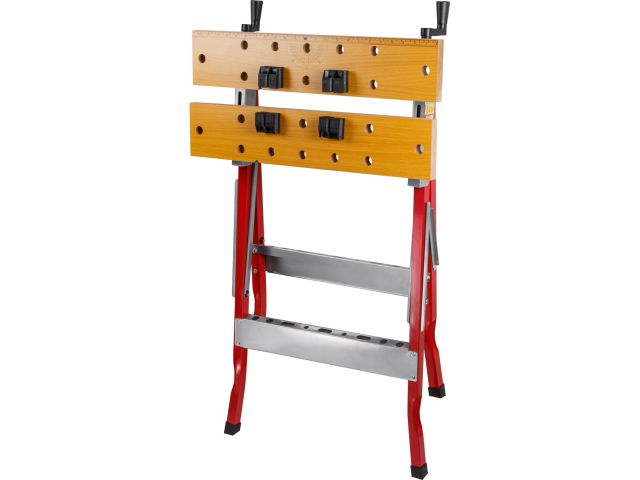 Верстак складной WORTEX WB 1560 в кор.МДФ, 605x640x800 мм, регулировка столешницы (нагрузка до 150 кг, масса 6 кг)