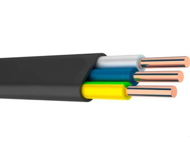 Кабель ВВГ-Пнг(A)-LS 3х4 (бухта 100м) Ч БелРосКабель (0,66 черн (100м); 16442-80 ГОСТ)