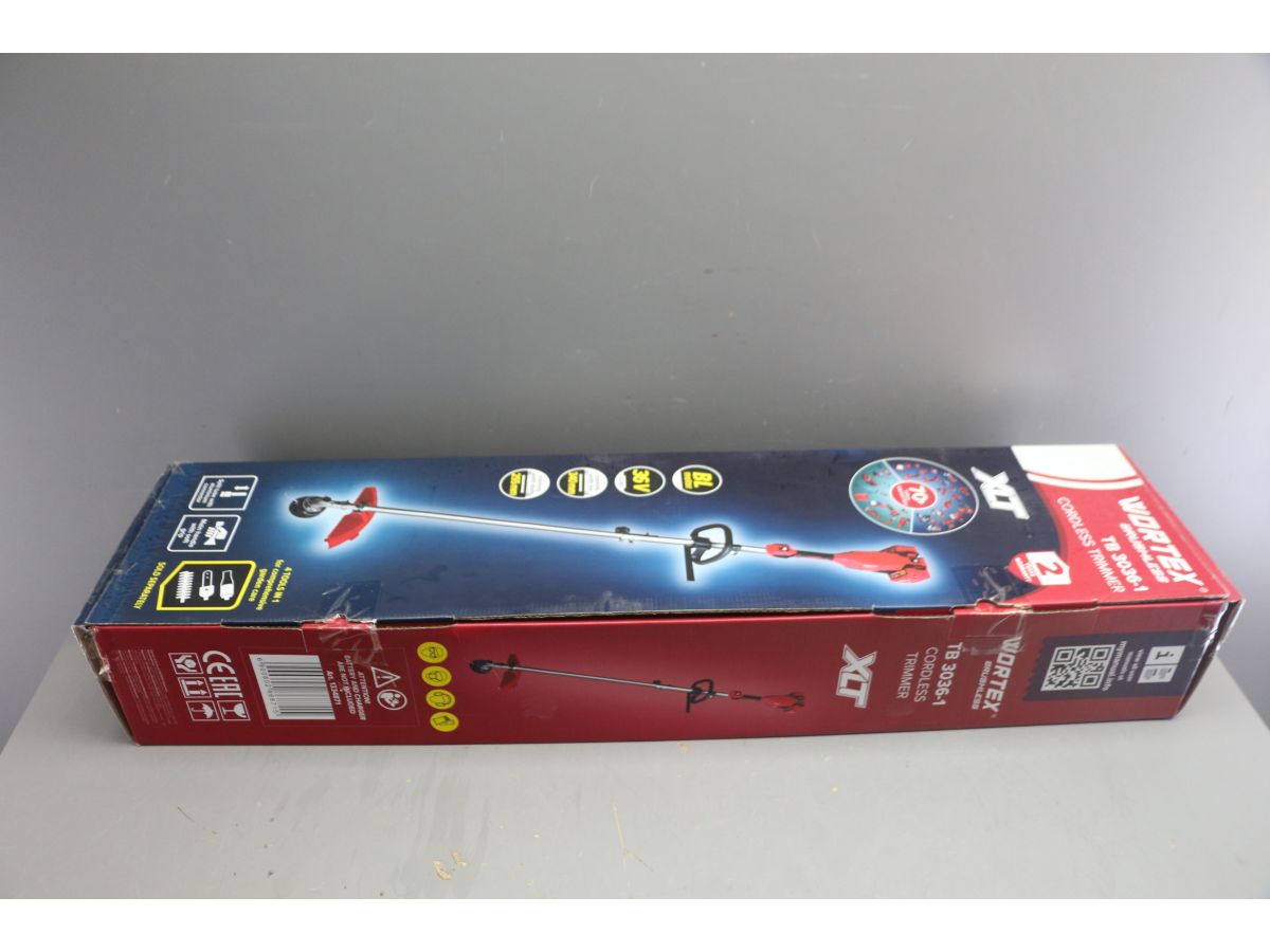 Триммер аккум. WORTEX TB 3036-1 ALL1 XLT SOLO БЕСЩЁТ.ДВИГ., 18В+18В, шир.скаш.340/255 мм леска/нож