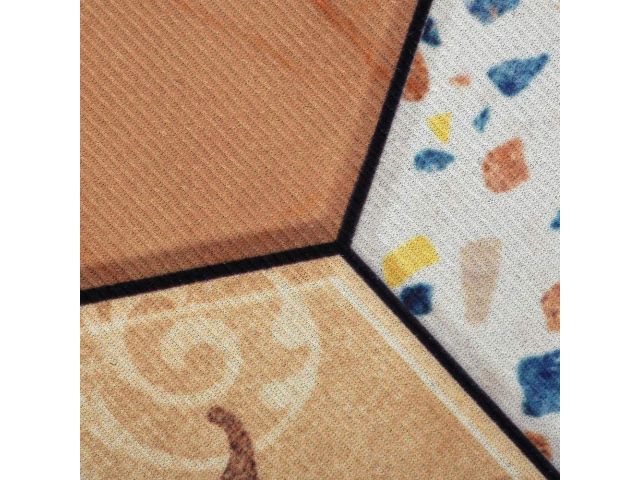 Коврик влаговпитывающий  "Velur"  50*80 см "Мраморная плитка", "VORTEX"