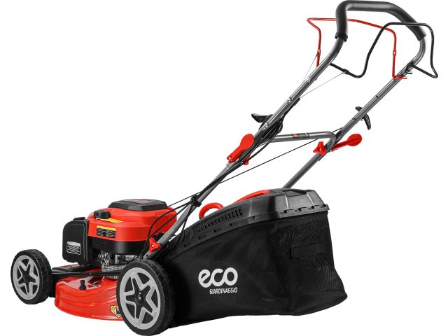Газонокосилка бензиновая ECO LG-935 самоходная (6.8 л.с., шир. 56 см, самоходная, авт.заслонка, мульчир., стальн. корпус, травосборни)