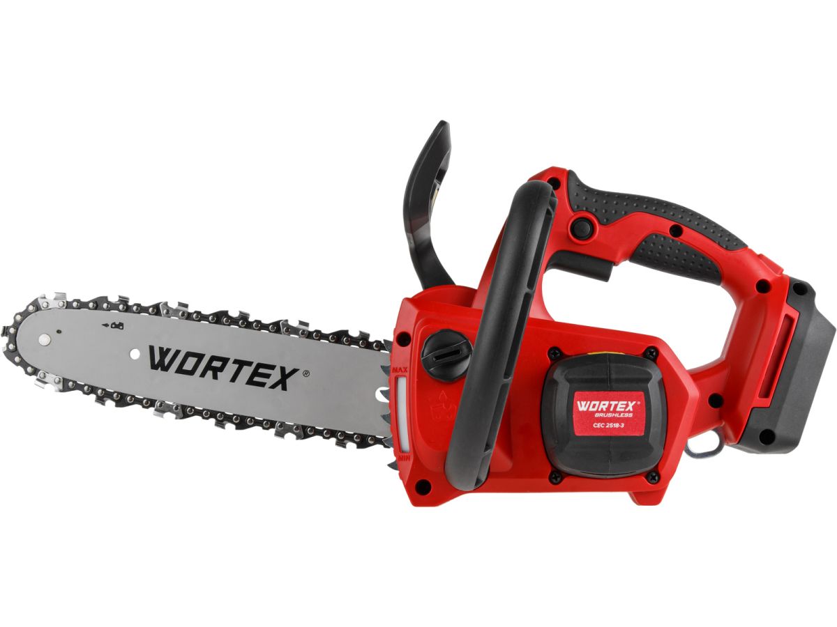 Аккум. пила цепная WORTEX CEC 2518-3 в чем. ALL1 XLT SET БЕСЩЕТ., 18 В, 25.4 см