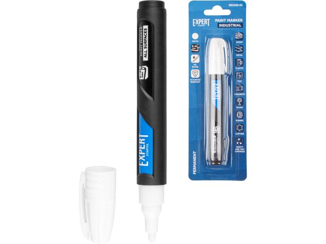 Маркер-краска промышл. перманентный 2-4мм белый EXPERT STARTUL (SE3230-03) (Толщина линии, мм: 2-4)