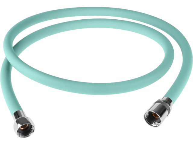Шланг душевой, Si, 1/2" г-г 150 см, мятный зелёный, a-five (Гайка латунь (anti-twist), 25 бар)