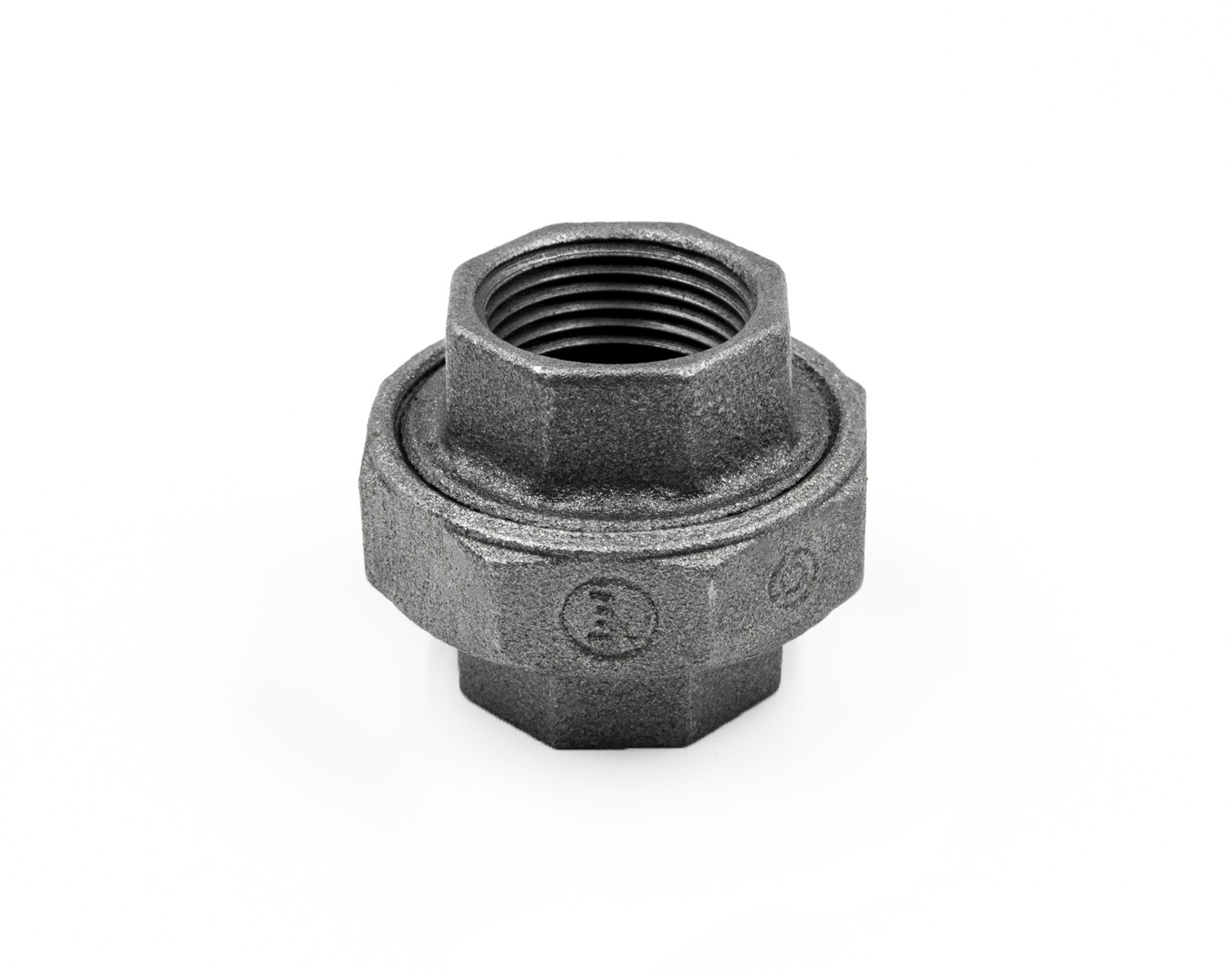 Американка под конус 1 1/2″ вн.-вн. чугун черн., AV Engineering