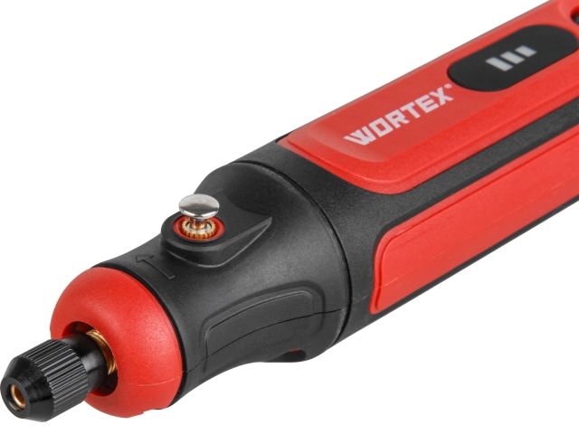 Аккум. гравер WORTEX MG 1415 ELi в кор.+ аксессуары (4 В, 1,5 А/ч, 5000 - 18000 об/мин, цанга 3,2 мм + аксессуары 75 шт.)