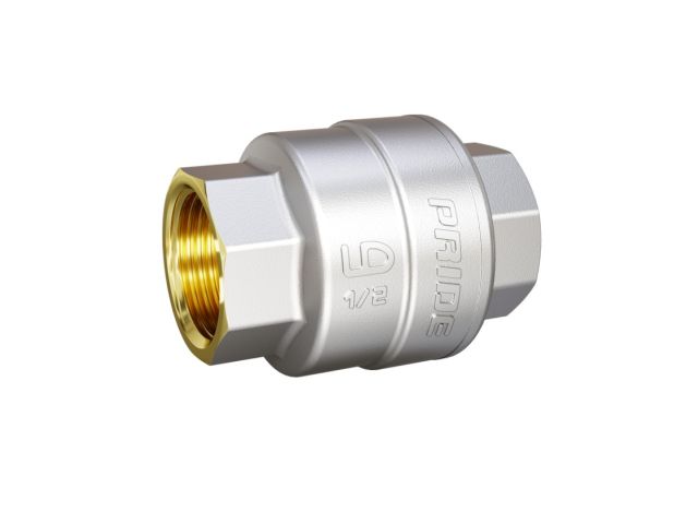 Клапан обратный 1" вн.-вн. пружинный латунный шток, LD