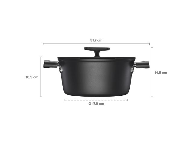 Кастрюля 3.5л c крышкой Hard Face FISKARS