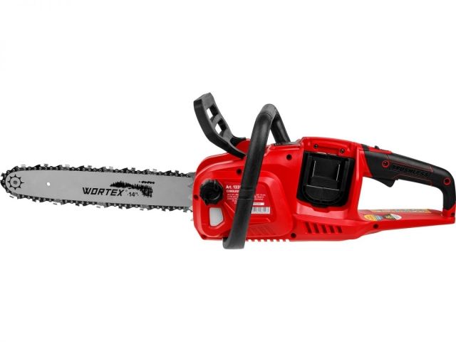 Аккум. пила цепная WORTEX CEC 3536-1 шина 35 см (14"), 3/8" LP, 1.3 мм ALL1 XLT SOLO (БЕСЩЕТ.ДВИГ., БЕЗ АКБ И ЗУ, 36 В (18+18))