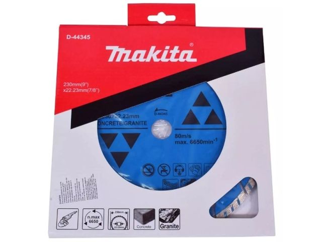 Алмазный круг 230x22,23x7  мм по бетону Turbo "Эконом" MAKITA (сухая резка)