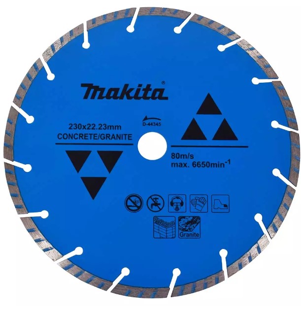 Алмазный круг 230x22,23x7  мм по бетону Turbo "Эконом" MAKITA