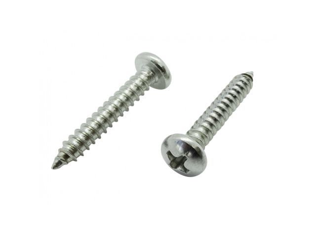 Шуруп 3.9х32 мм полусф. головка, белый цинк, острый, DIN 7981 (500 шт в карт. уп.) STARFIX