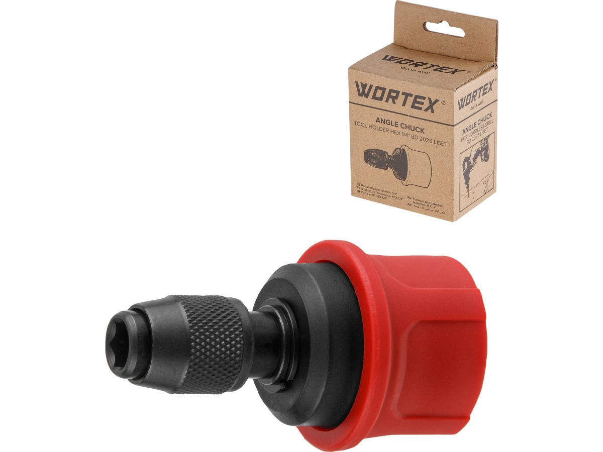 Насадка для фиксации оснастки HEX 1/4" WORTEX