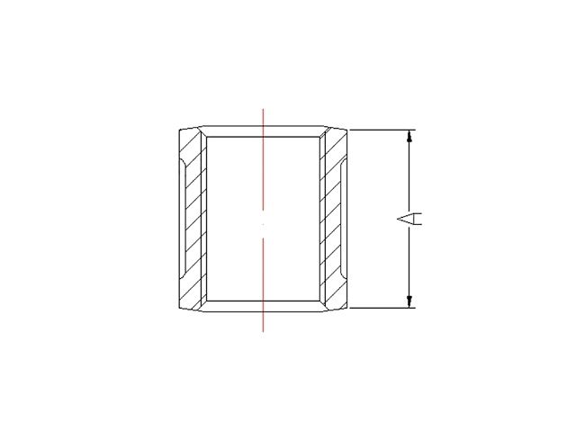 Муфта 3/4" вн.-вн. чугун оцинк., (2 шт. инд. упак.),  AV Engineering