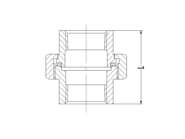 Американка под конус 1/2" вн.-вн. чугун оцинк., (2 шт. инд. упак.),  AV Engineering