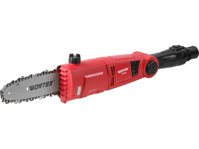Высоторез WORTEX PS 2001 + насадка-кусторез в кор. (750 Вт, шина 8", автосмазка, телескоп. штанга  до 2 м)