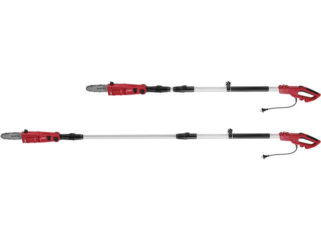 Высоторез WORTEX PS 2001 + насадка-кусторез в кор. (750 Вт, шина 8", автосмазка, телескоп. штанга  до 2 м)