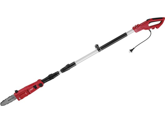 Высоторез WORTEX PS 2001 + насадка-кусторез в кор. (750 Вт, шина 8", автосмазка, телескоп. штанга  до 2 м)