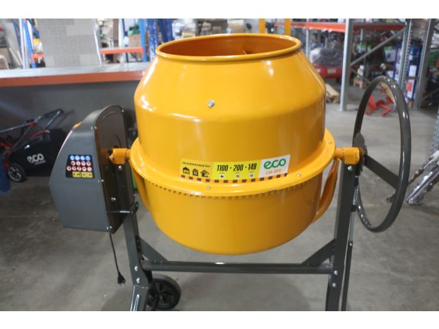 Бетоносмеситель ECO CM-200 уцененный (8156919701) (объём 200/148 л, 1100 Вт, 230 В, вес 52,9 кг)