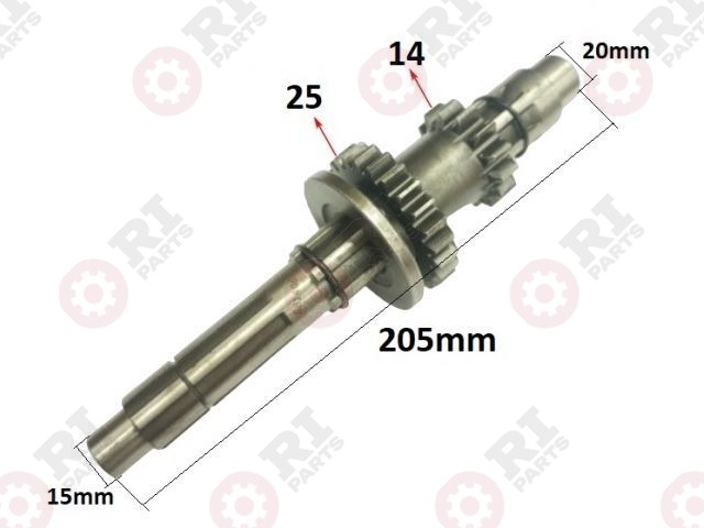 вал первичный в сборе SL-186